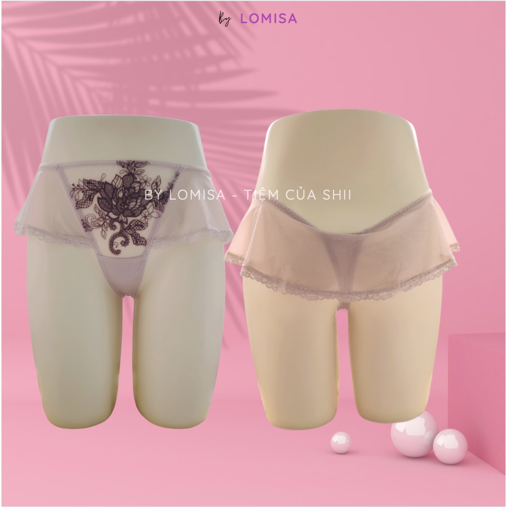Quần lót lọt khe nữ quyến rũ chất lưới mền mại hình cánh tiên viền ren cực gợi cảm Freesize By LOMISA 1004 | BigBuy360 - bigbuy360.vn