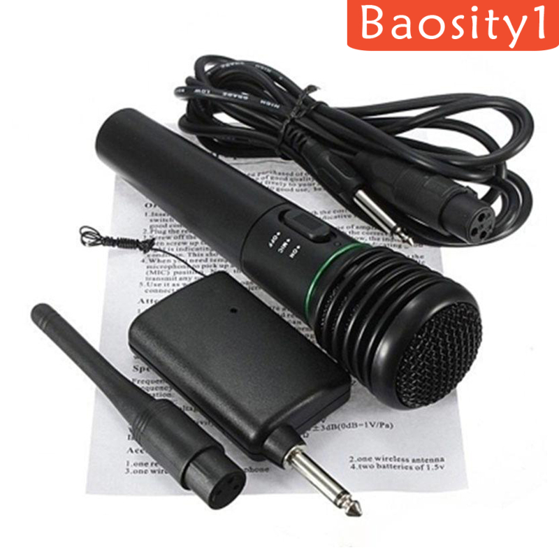 Hệ Thống Micro Cầm Tay Không Dây 2 Trong 1 Chuyên Dụng Hát Karaoke Pro Vhf