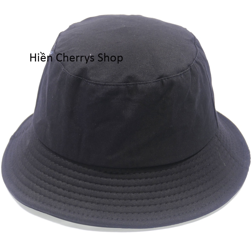 Nón bucket tai bèo thêu chữ FILA chất liệu vải Cotton thoáng mát mà hợp thời trang