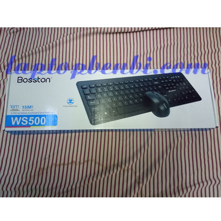 Combo chuột và bàn phím ko dây Bosston WS500 | Bộ combo mouse & Keyboard wireless