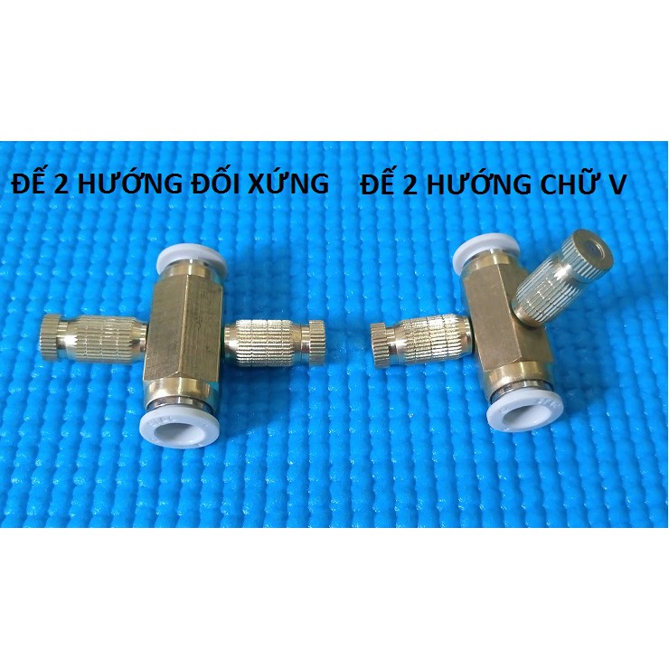 Đế 2 hướng đối xứng kèm béc phun sương từ số 1-8