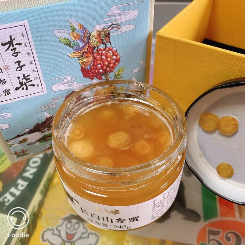 Nhân sâm mật ong nguyên chất núi Trường Bạch