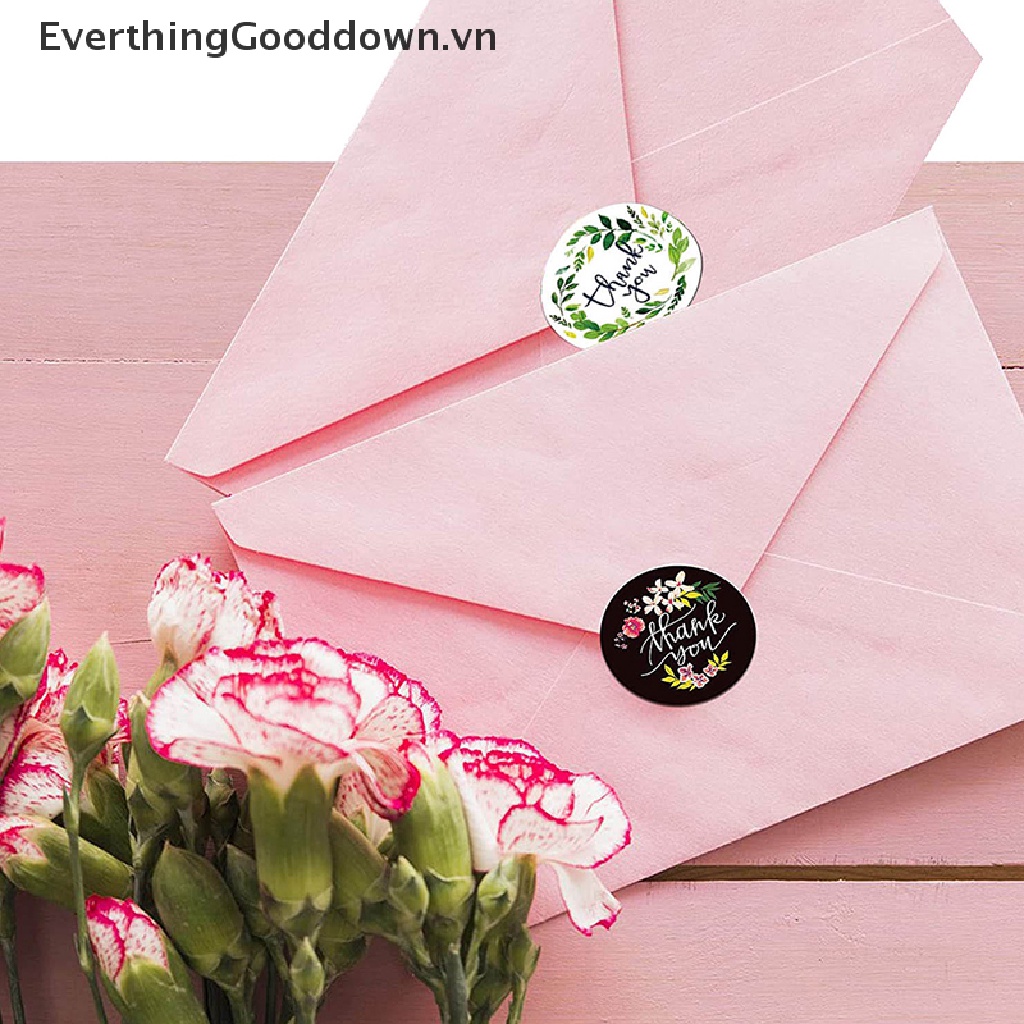 Cuộn 500 Miếng Dán Trang Trí Sổ Tay Chữ Thank You