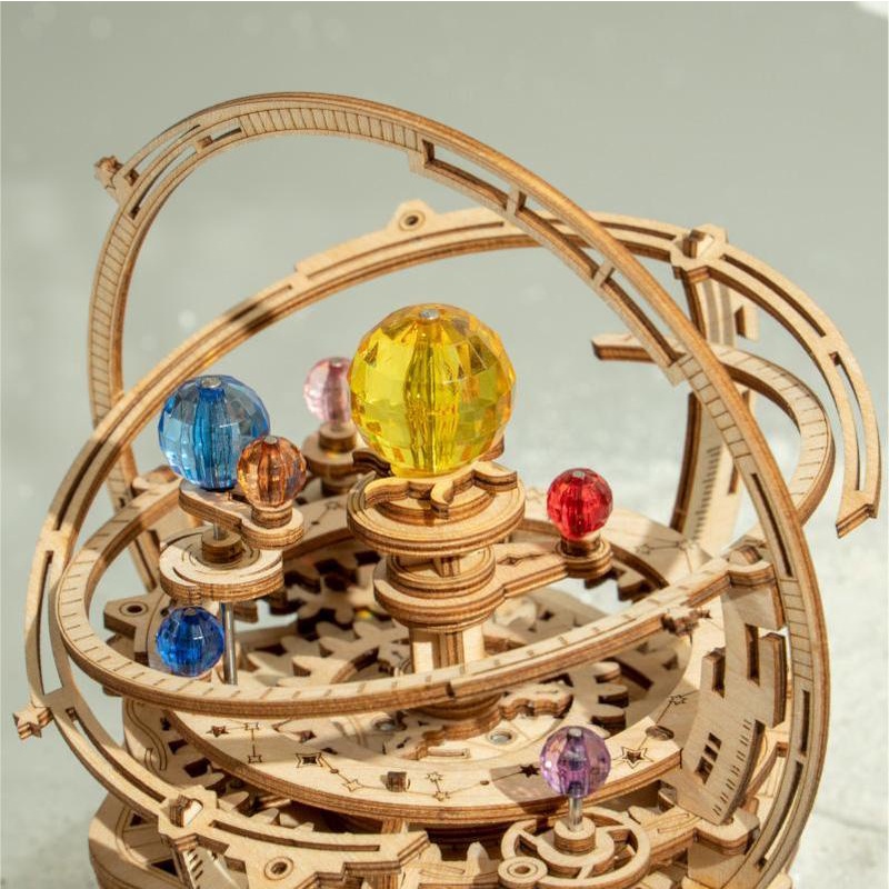 Mô Hình Gỗ 3D Lắp Ráp ROBOTIME Hộp Nhạc Dải Ngân Hà Starry Night Music Box AMK51