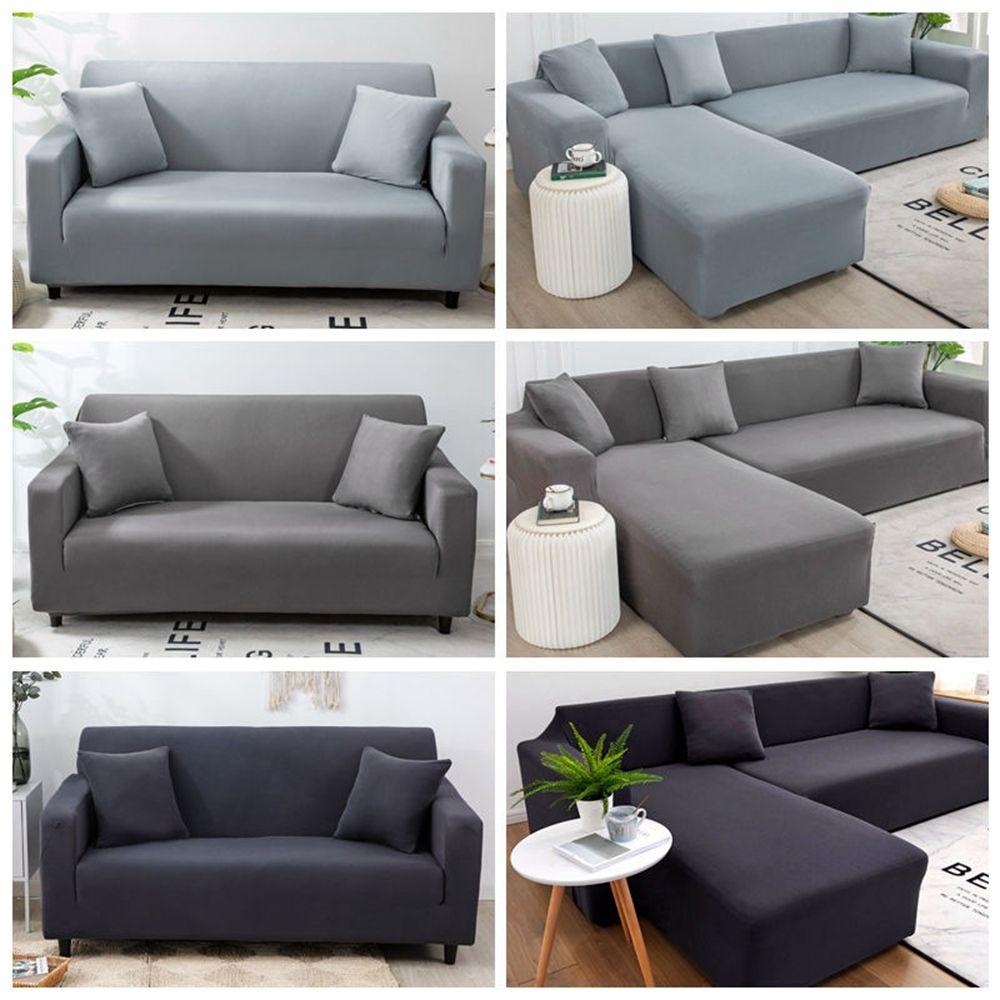 YIYU 1 Vỏ Bọc Ghế Sofa Chống Bụi Bằng Vải Dày Màu Trơn Dễ Sử Dụng