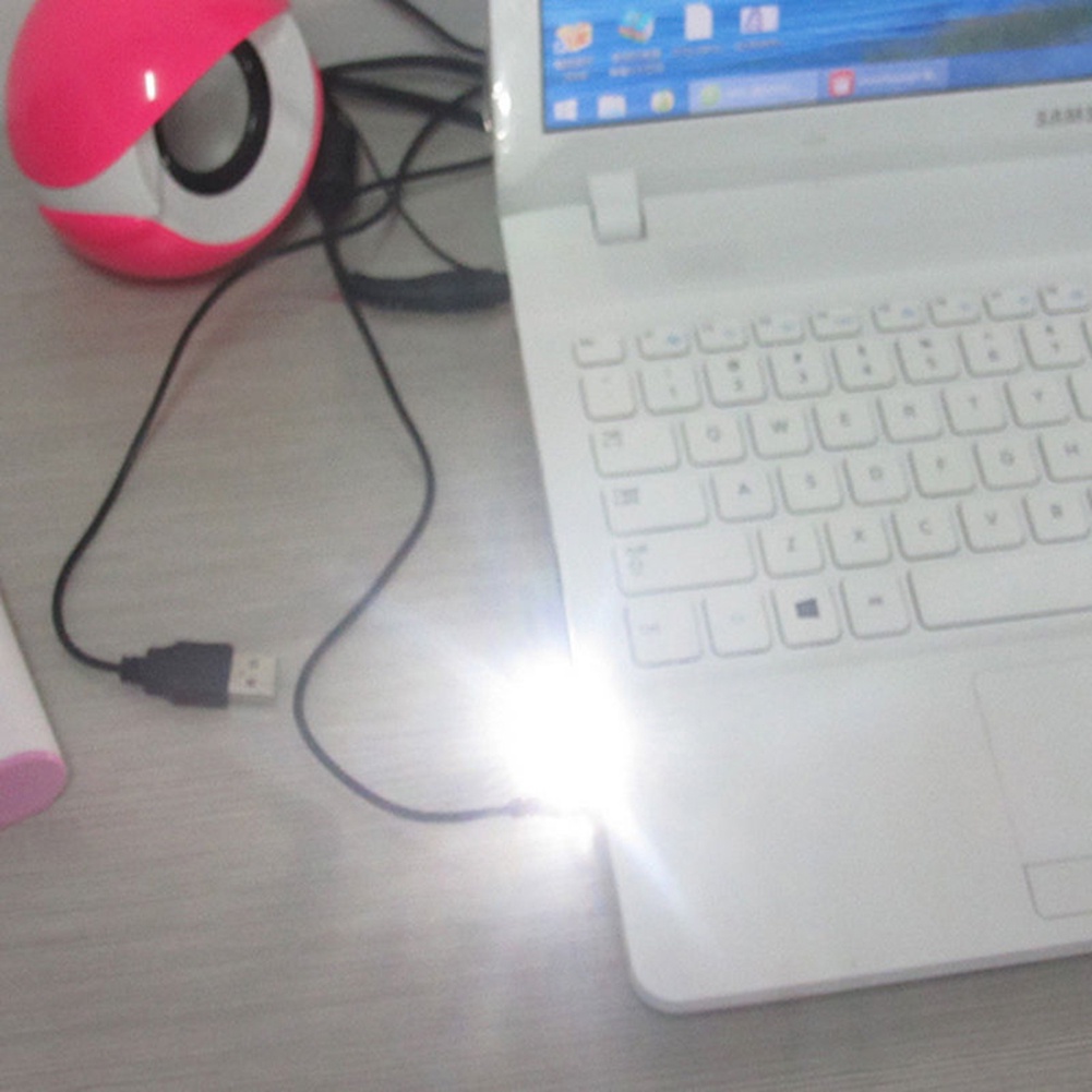 Set 2 đèn LED USB mini ánh sáng trắng tiện dụng cho PC Laptop