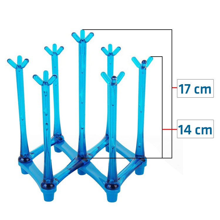 Giá úp cốc - Khay úp ly 7 vị trí gấp gọn tiện lợi (GUC07)