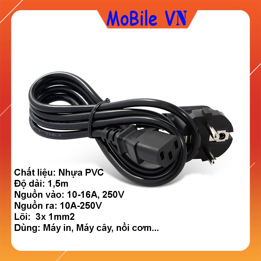 Dây nguồn dùng cho máy in sợi dài 1.5m