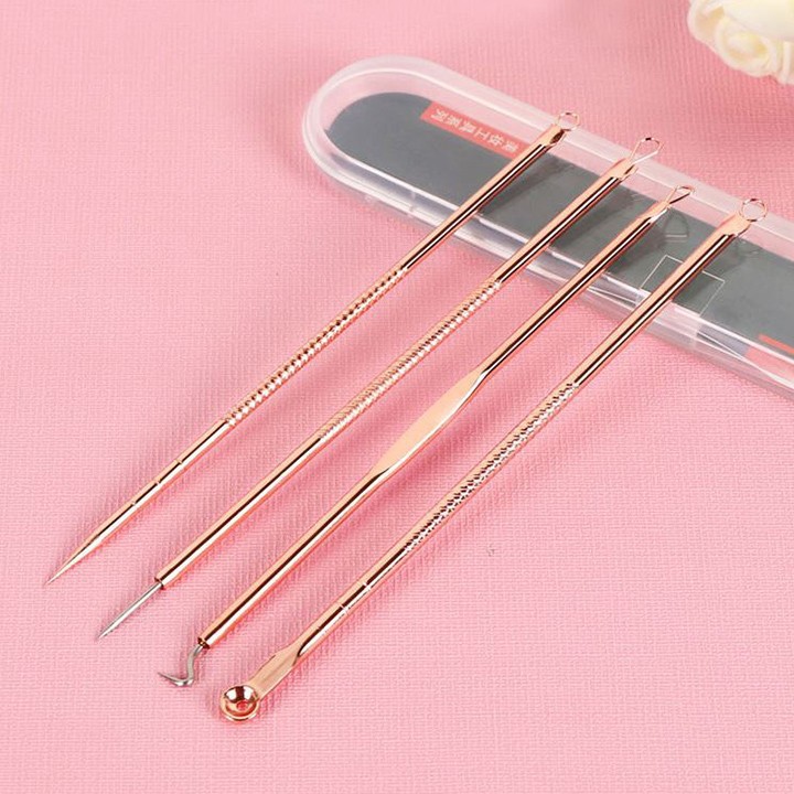 Set 4 cây nặn mụn chuyên dụng, cam kết sản phẩm đúng mô tả, chất lượng đảm bảo an toàn đến sức khỏe người sử dụng SETNM