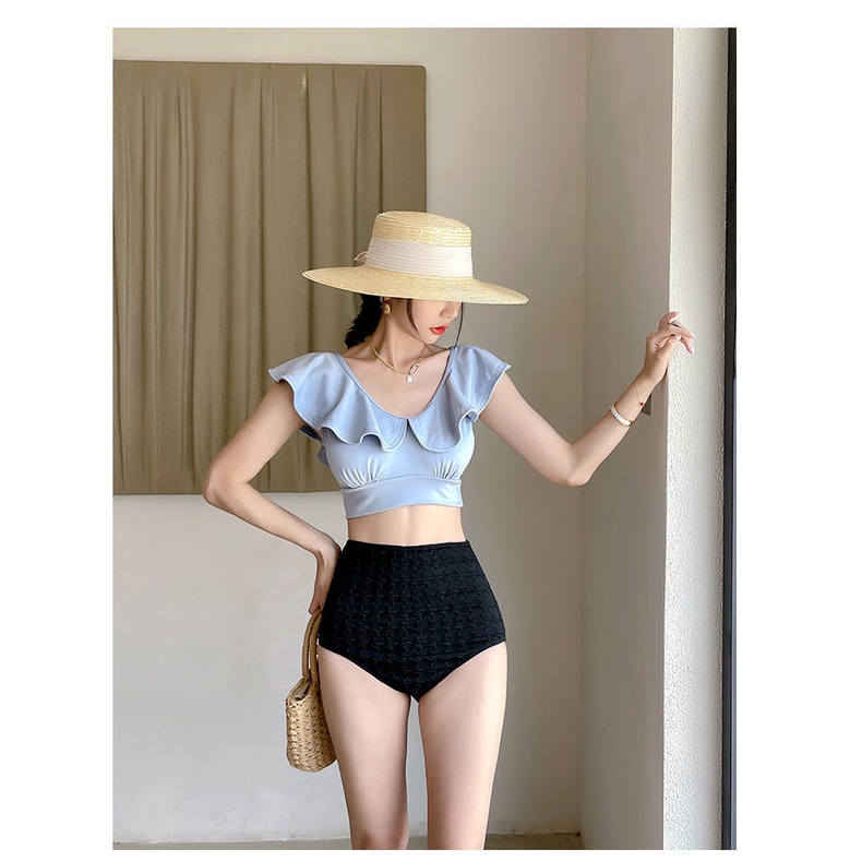 Bộ Đồ Bơi Dáng Ôm Xẻ Tà Ngực Nhỏ Thời Trang Xuân Hè Cho Nữ Sw bikini đi biển