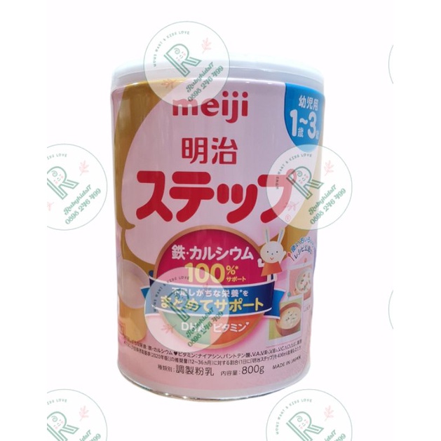 Sữa bột Meiji 1 -3 nội địa nhật 800g date 2023