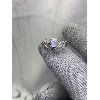 nhẫn bạc 950 đá moonstone!