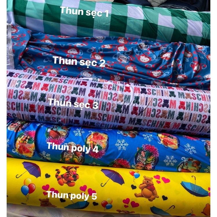 Vải thun may ga giường