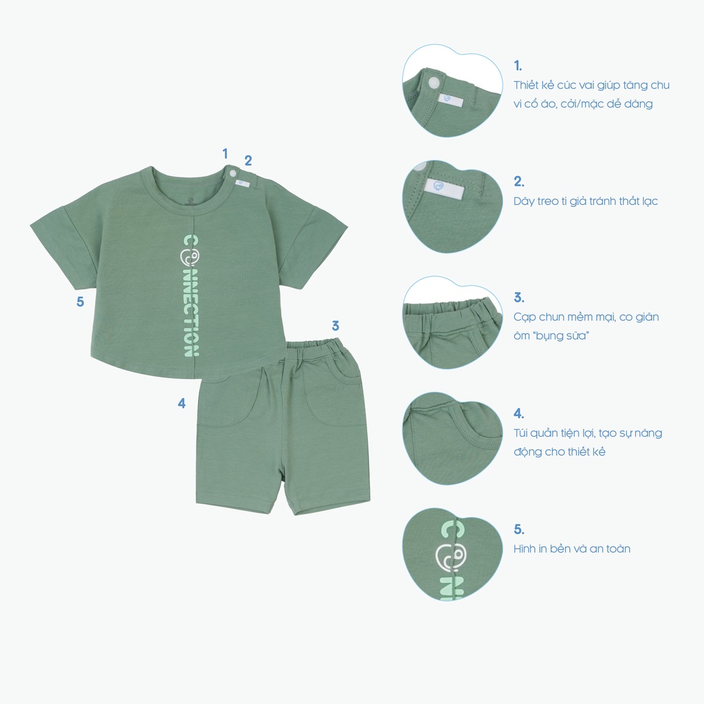 Bộ cài vai ngắn tay - Kyomi Connection BU