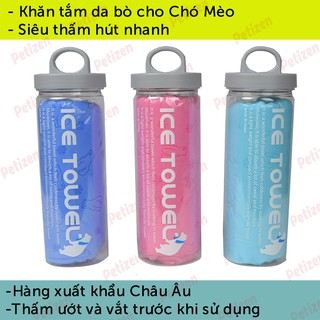 Khăn tắm cho chó Mèo - Bọt biển siêu thấm hút