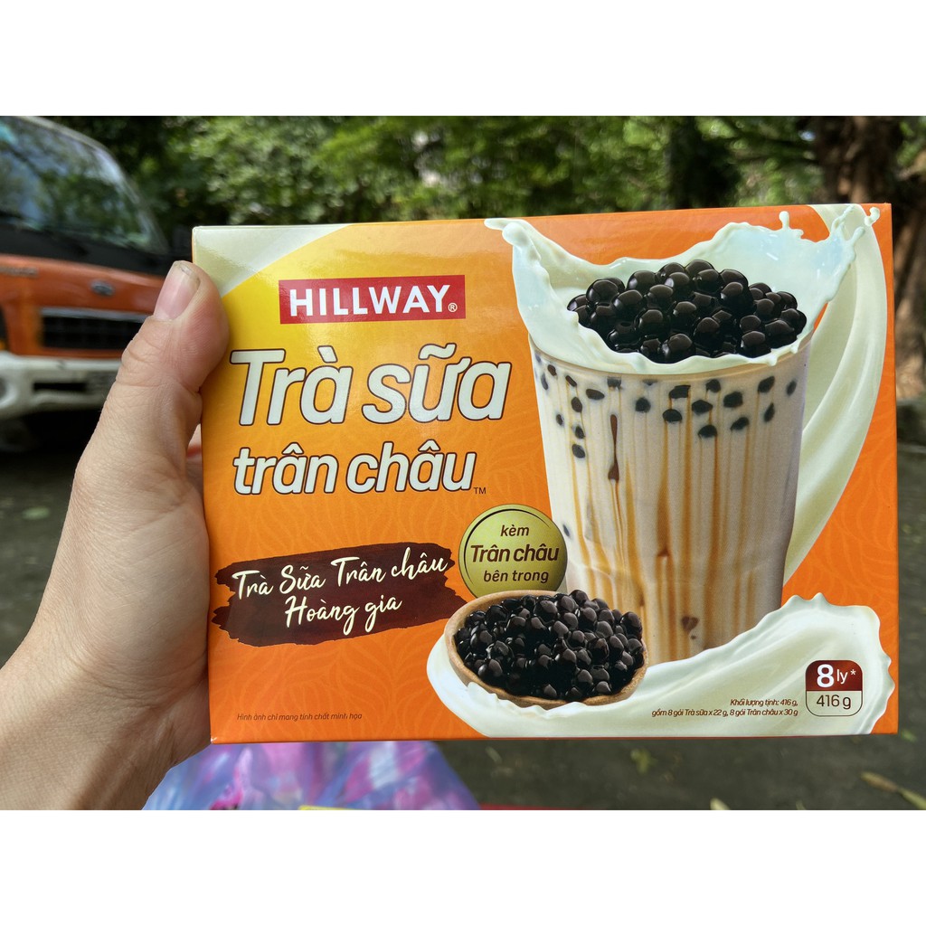 Trà sữa trân châu Hoàng Gia HILLWAY 416g (5 gói Trà sữa + 5 gói Trân châu)