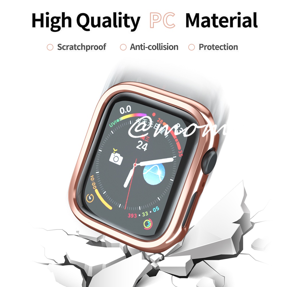 Ốp Bảo Vệ Khung Đồng Hồ Thông Minh Apple Watch Series 8 7 SE 6 5 4 41mm 45mm 40mm 44mm