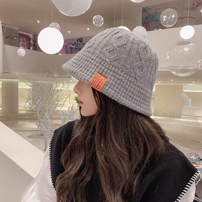 Mũ Len Tai Bèo Dày Dặn Chống Lạnh Thời Trang Thu Đông Hàn Quốc