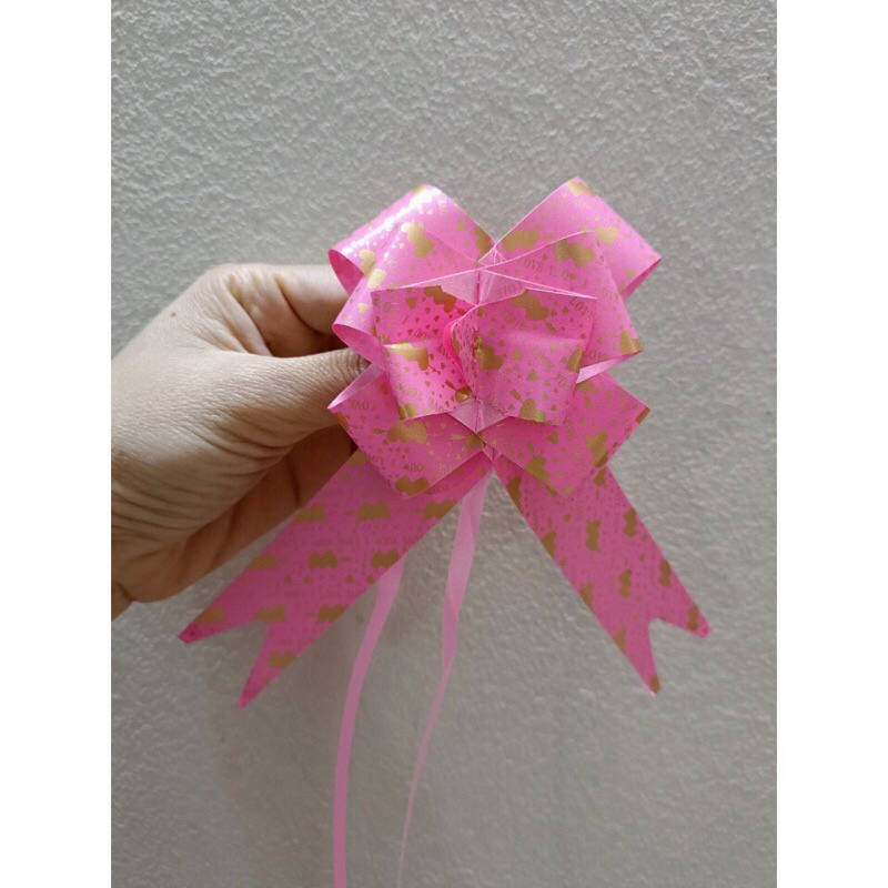 10 Nơ rút trang trí bản 3cm, màu xanh, hồng trang trí cực xinh