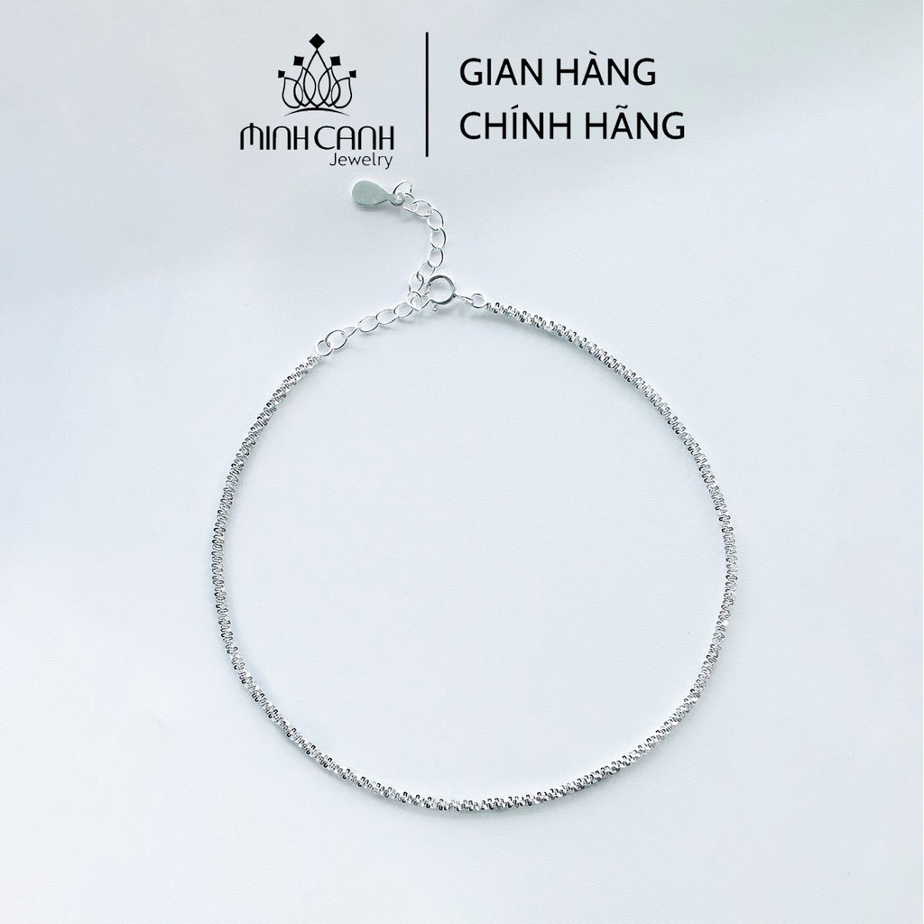 Lắc Chân Bạc Nữ Dây Xù Trơn - Minh Canh Jewelry