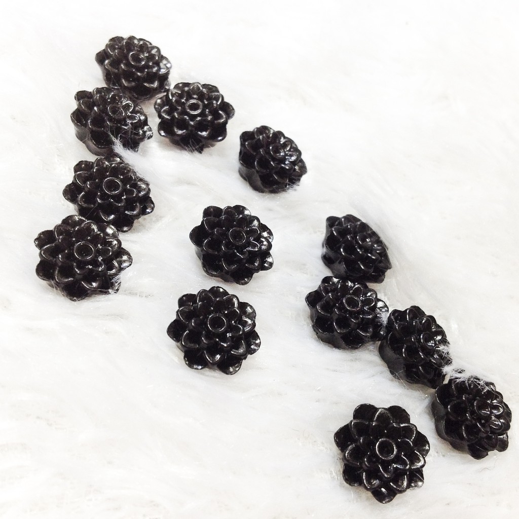 Hạt nhựa hoa cúc và bông hồng 3d trang trí vòng tay siêu đẹp thủ công handmade