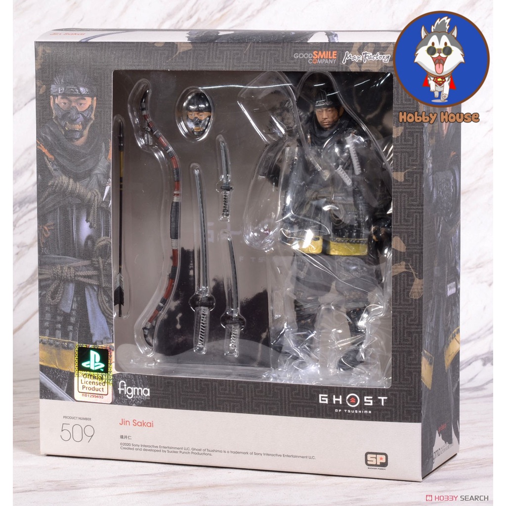 [CÓ SẴN] Mô Hình Figma Jin Sakai Ghost Of Tsushima 509 Chính Hãng