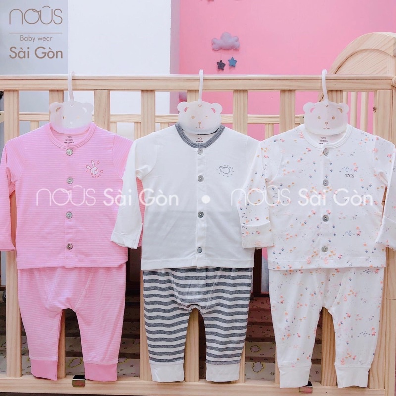 NOUS 2021 - Bộ cài thẳng dài petit size newborn cho bé trai/bé gái sơ sinh