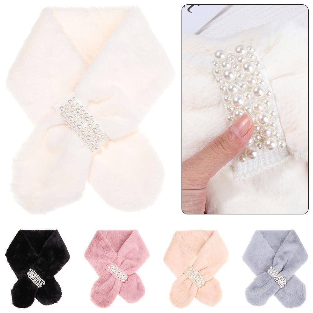 Khăn Choàng Cổ Bằng Lông Thỏ Giả Giữ Ấm Thanh Lịch