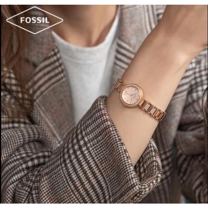 [💥Săn sale Chính hãng] Đồng hồ FOSSIL Nữ Rose Gold 24mm
