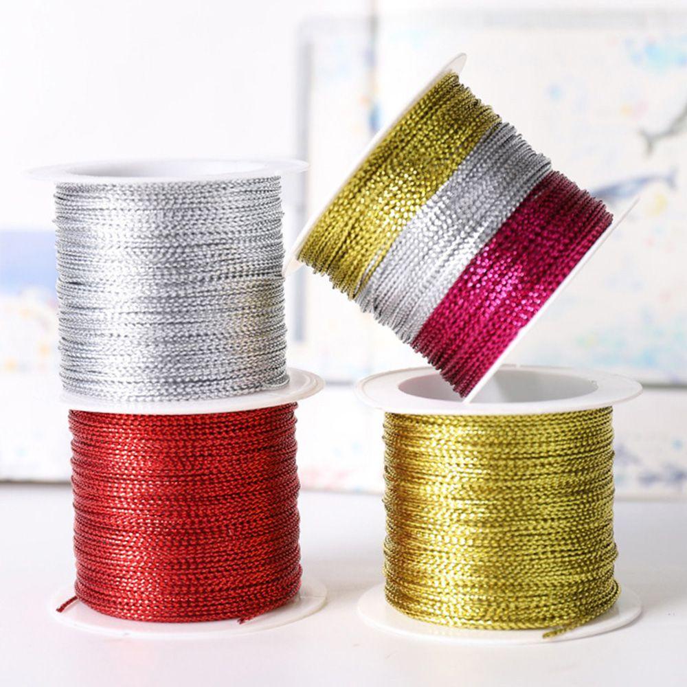 Dây Kim Loại 20 / 100M Giải Trí|Cuộn Chỉ Đỏ Làm Vòng Tay Trang Trí Tiện Dụng