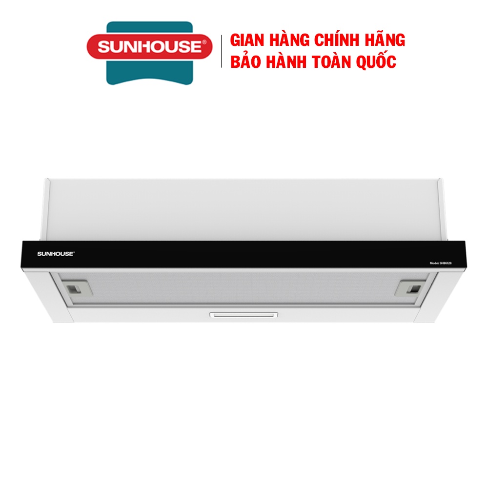 Máy hút mùi âm tủ Sunhouse SHB6128, Vỏ chất liệu inox sáng bóng, Bảng điều khiển cảm ứng dễ sử dụng, Bảo hành 18 tháng