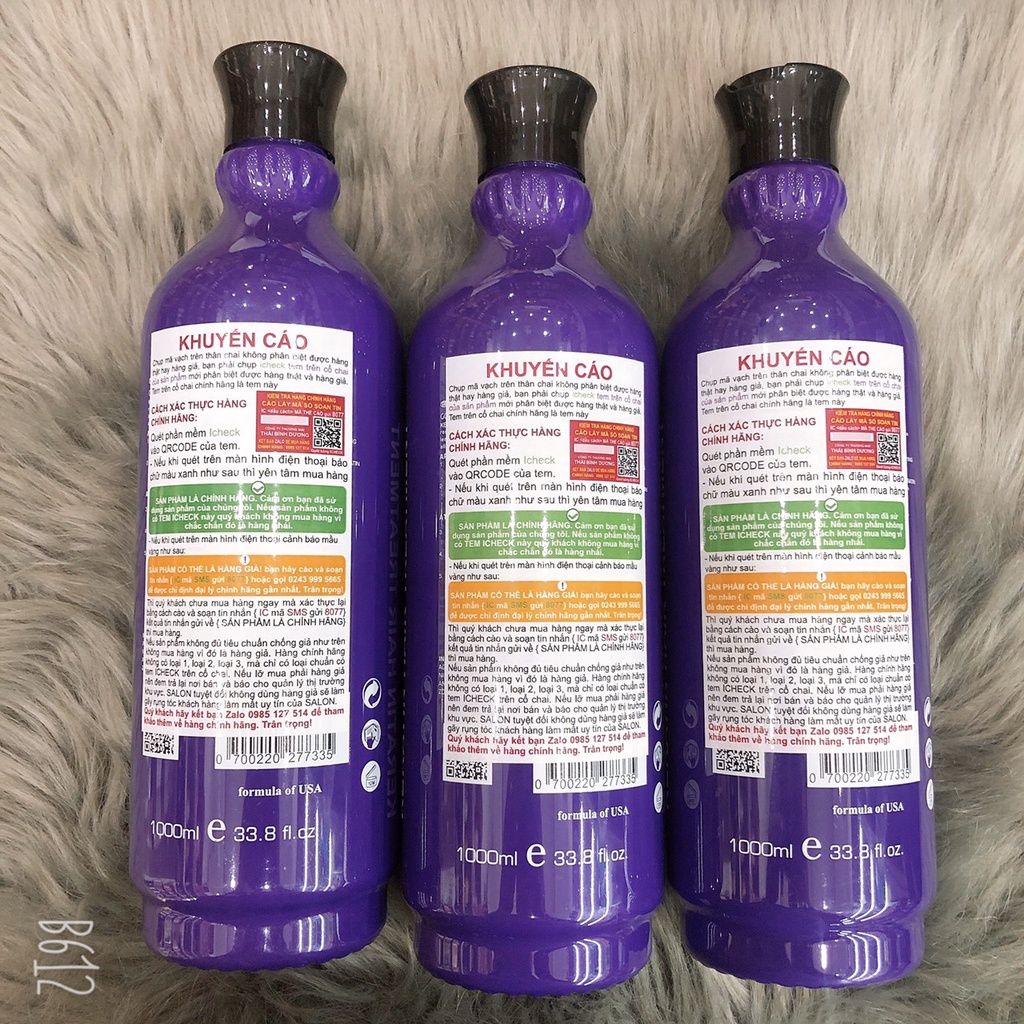 KERATIN làm thẳng tóc, phục hồi tóc nát NANO COMPLEX 1000ML