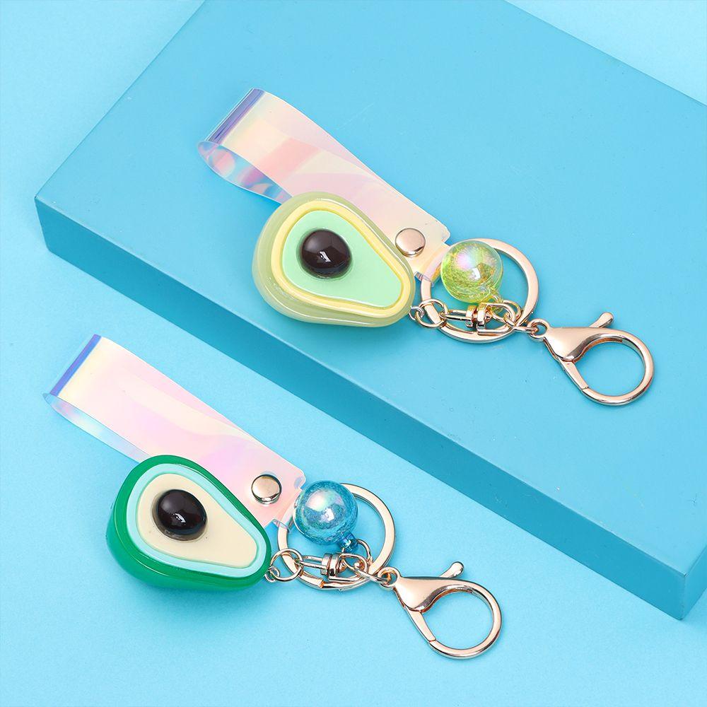 Móc Khóa Hình Quả Bơ Có Đèn Led Dễ Thương