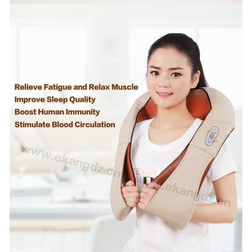 Máy massage giảm đau hồng ngoại, đai massage giảm đau vai gáy 8 bi neck massage PL-901