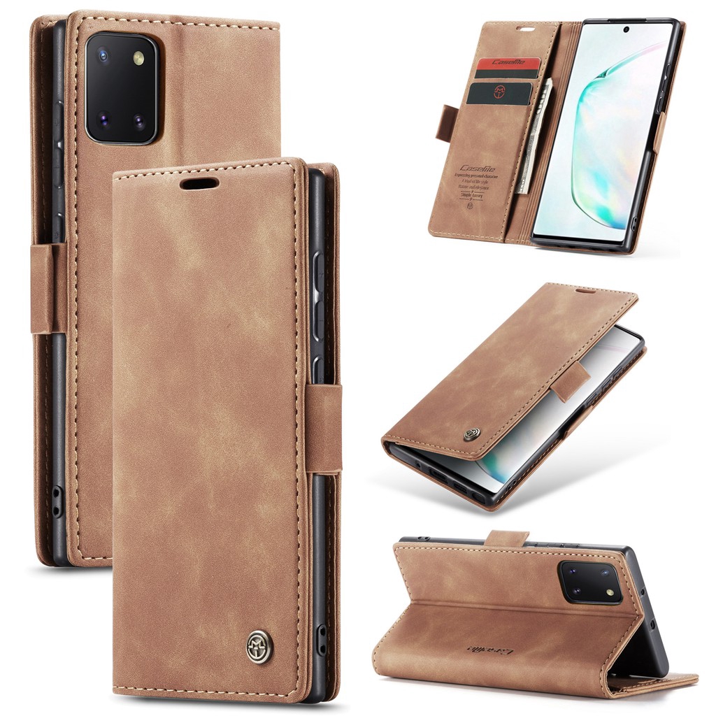 Bao da điện thoại PU dạng ví nắp lật cho SAMSUNG GALAXY S10 LITE / NOTE 10 LITE