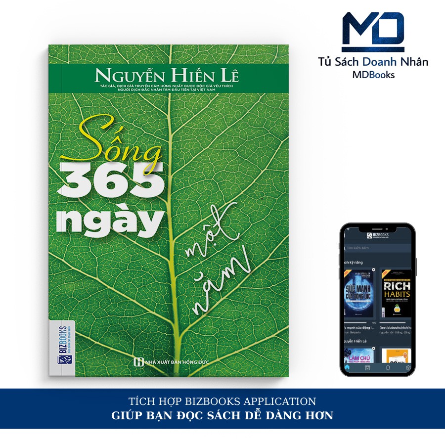 [Mã LT50 giảm 50k đơn 250k] Sách Kỹ Năng - Sống 365 Ngày Một Năm - Đọc Kèm App Online - Bizbooks