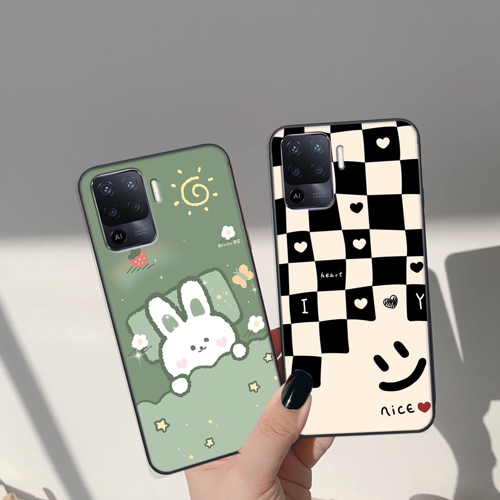 Ốp lưng Oppo A94 in hình Gấu nâu - hồng, Gấu Be@rick  cực CUTE, DỄ THƯƠNG