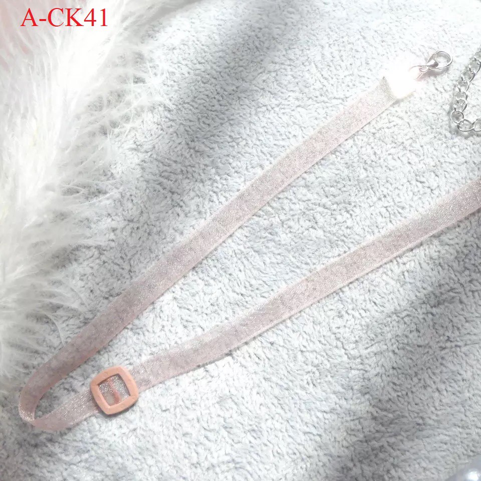 Choker xinh BST màu hồng gợi cảm A-ck41-46 Mayconner