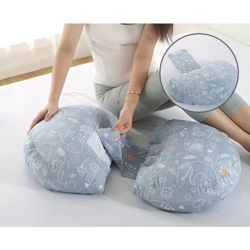 GỐI BẦU CÁNH TIÊN CAO CẤP KÈM GỐI PHỤ,gối cho bà bầu nâng đỡ bụng giảm đau lưng hiệu quả chỉnh kt theo thai kì)*