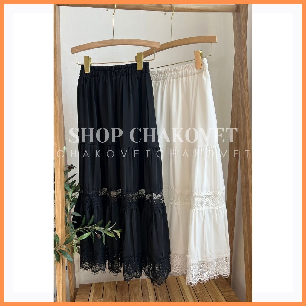 Chân váy 3 tầng dài quá gối chất đẹp nhất ngành hàng CV8130, kiểu chân váy xếp ly dài dáng xòe Ulzzang, ảnh thật 1000% | BigBuy360 - bigbuy360.vn