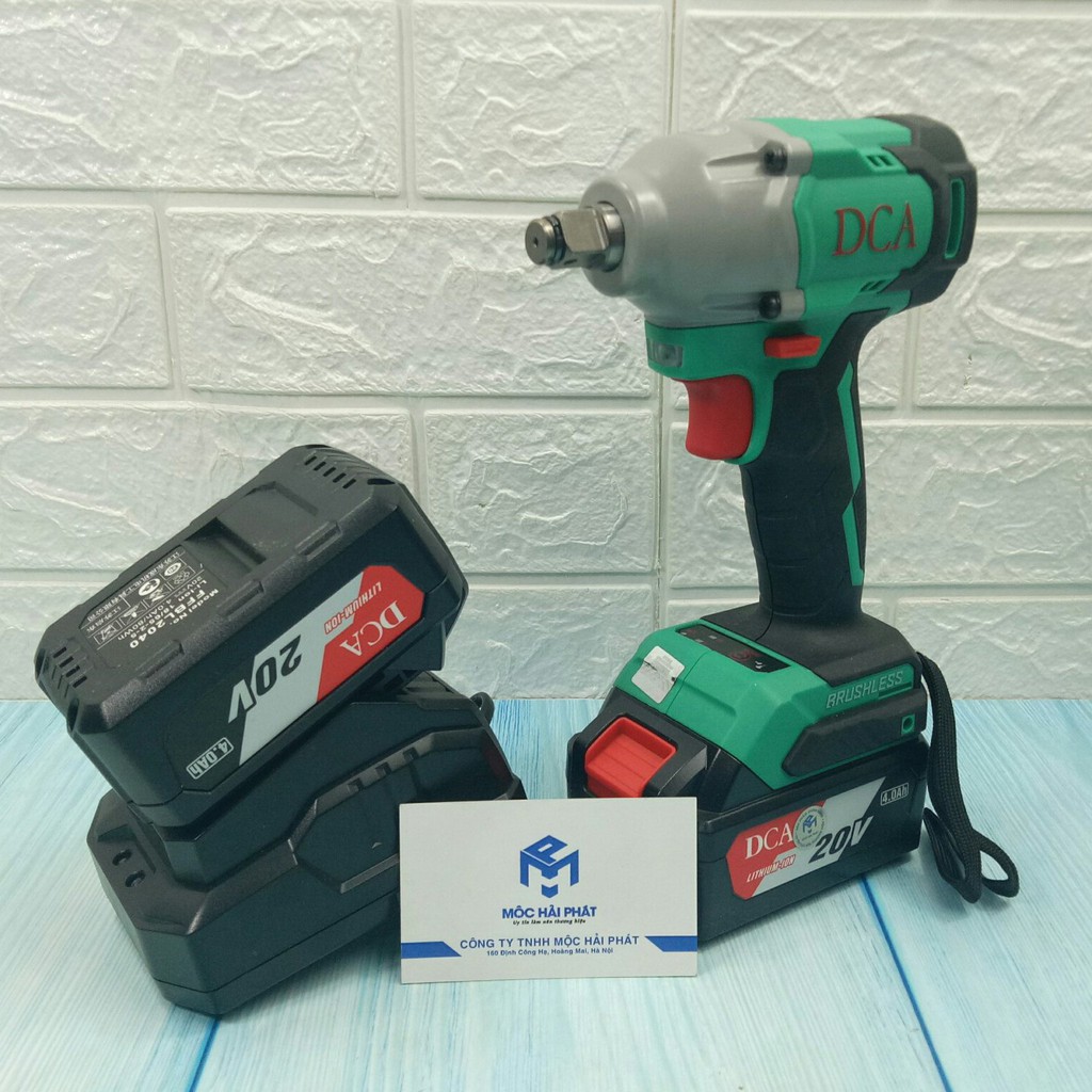 Máy siết bulong không chổi than dùng pin DCA ADPB298 - Nghề Mộc