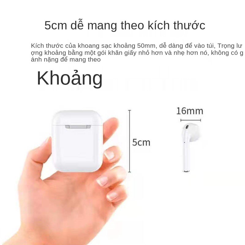 Tai nghe thông minh bluetooth không dây in-ear Huaqiangbei pro5 mini Apple Android phổ thời lượng pin chờ