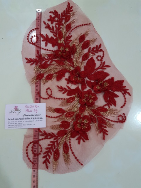 Tấm ren đắp áo 9 màu xinh yêu