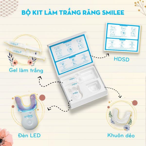 [Hàng Chính Hãng ] Tẩy trắng răng tại nhà Smilee trong 7 ngày – nhập khẩu USA - Full Combo