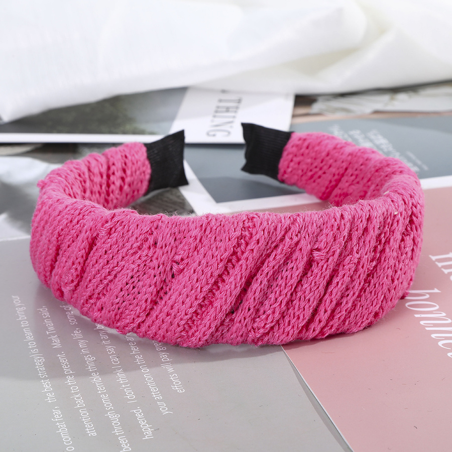 Băng Đô Len Màu Trơn Phong Cách Hàn Quốc Cho Nữ