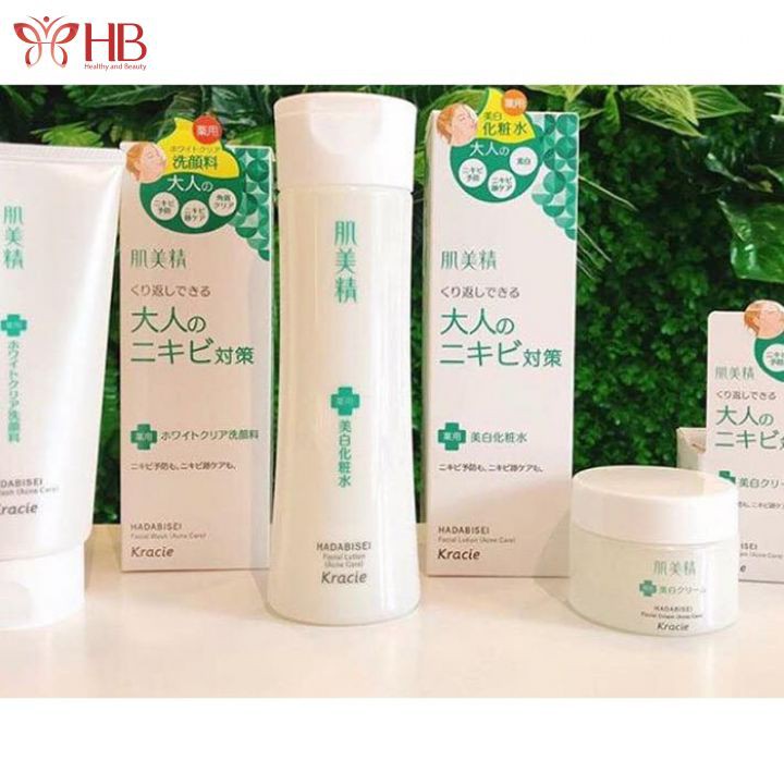 Nước hoa hồng ngừa mụn dưỡng trắng Kracie Hadabisei Nhật Bản 200ml