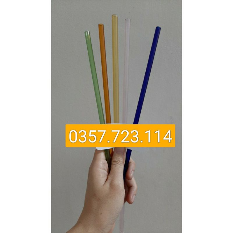 1 chiếc ống nghiệm thuỷ tinh chịu nhiệt Đức chọn màu, chọn size