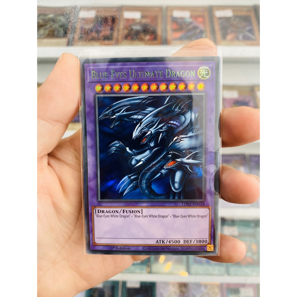 Thẻ Bài YugiOh! Mã LDS2-EN018 - Blue-Eyes Ultimate Dragon - Ultra Rare (Green) - 1st Edition