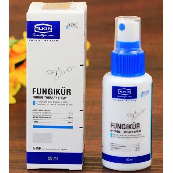 ✚❈Thuốc xịt trị nấm chó mèo Alkin Fungikur (50ml)