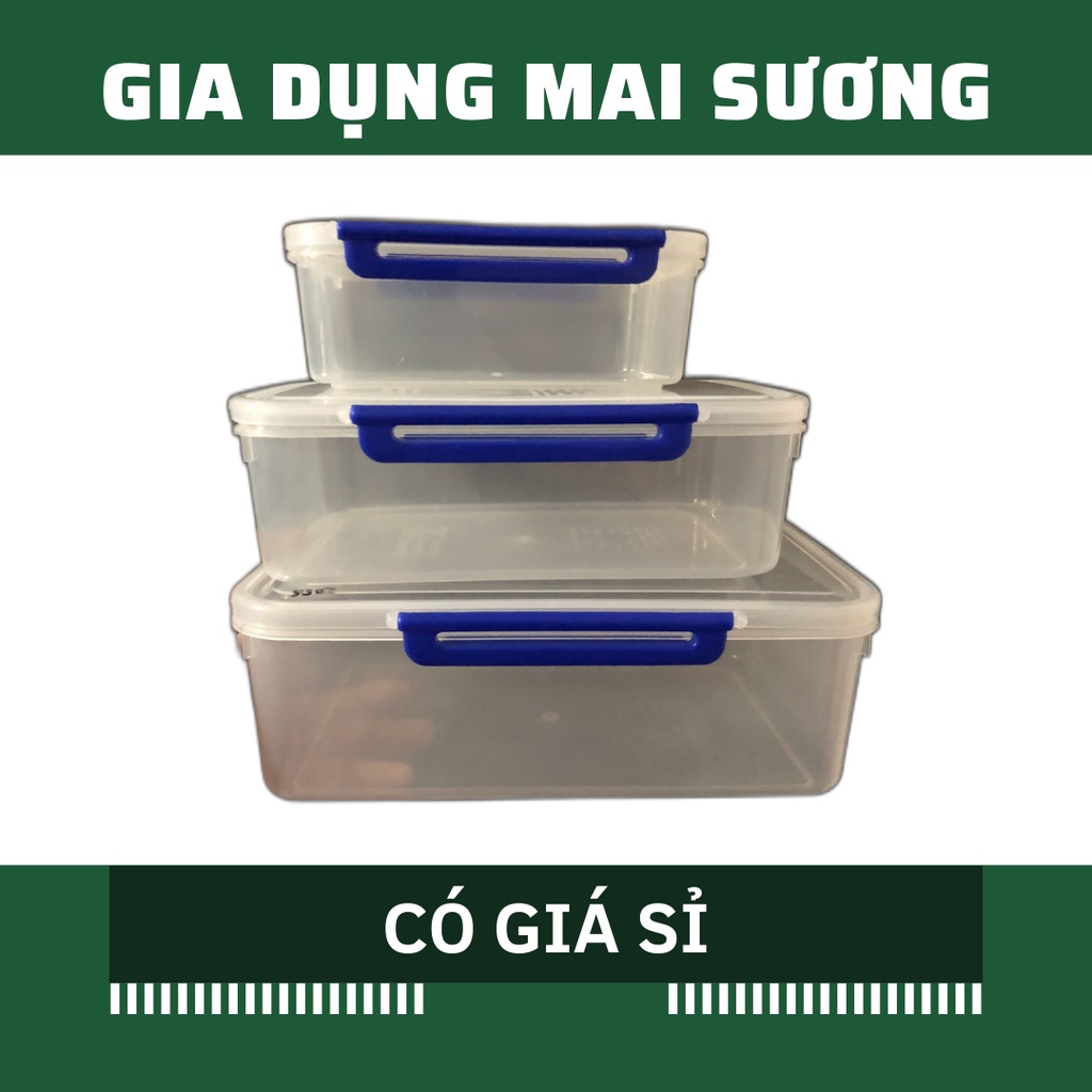 Hộp Nhựa Tủ Lạnh Đựng Thực Phẩm Loại Lớn Dày